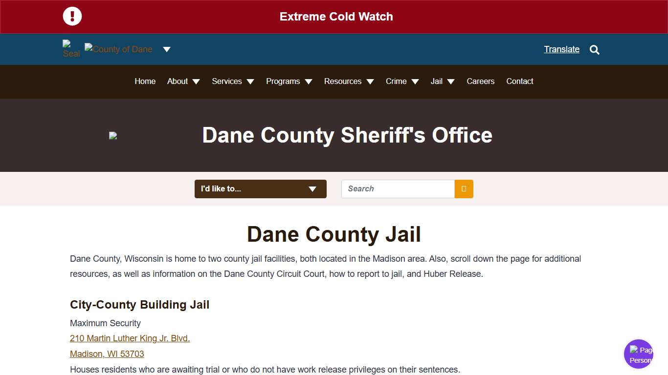 Jail | Dane County Sheriff's Office