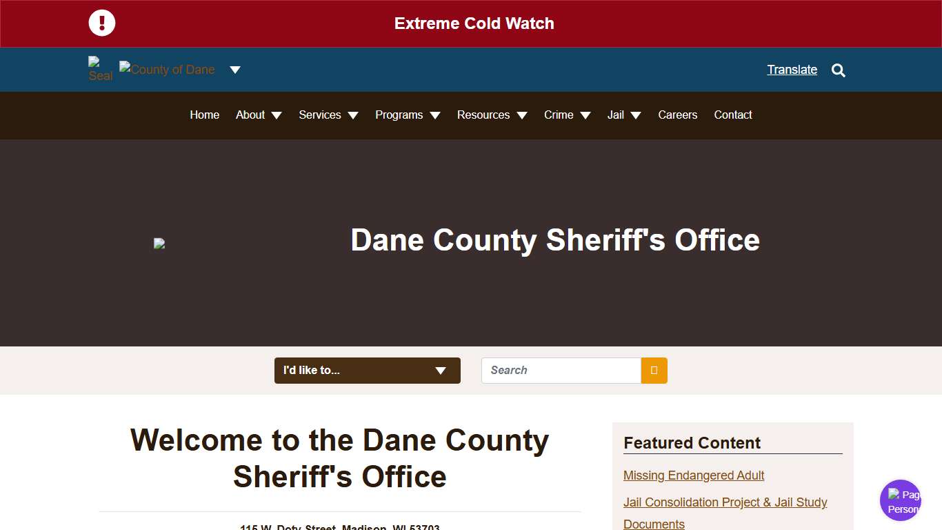 Home Page | Dane County Sheriff's Office